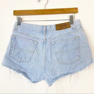 VINTAGE TOMMY HILFIGER Cutoff Light Wash Shorts 26 Hot Pants Shortie
